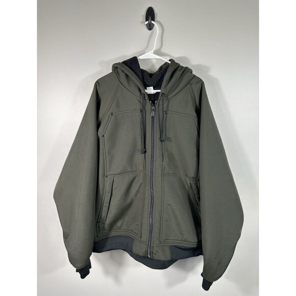 Duluth Trading Co Jacket Mens 3XL Green Prudhoe Bay Hooded Action‎ Coat - Picture 1 of 12